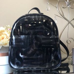 STEVE MADDEN See though Black Backpack